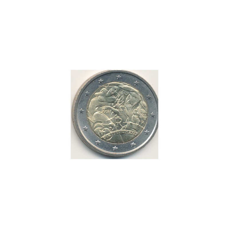 2€ Italie - 2008 - 60e anniv. déclaration universelle droits de l'homme