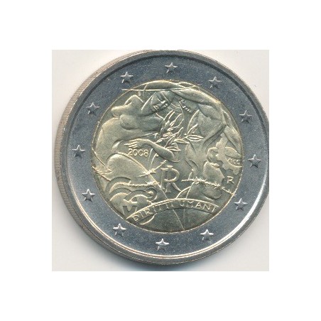 2€ Italie - 2008 - 60e anniv. déclaration universelle droits de l'homme