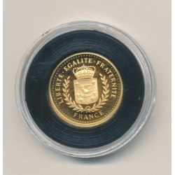 Médaille Or - Henri IV sur cheval blanc - FDC 2