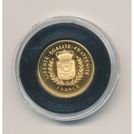 Médaille Or - Henri IV sur cheval blanc - FDC