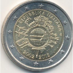 2€ Italie - 2012 - 10 ans euro