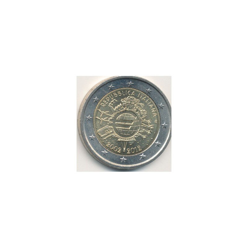 2€ Italie - 2012 - 10 ans euro