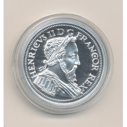 Médaille - Henri II - Reproduction Teston au croissant - argent - 30mm