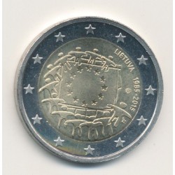 2€ Lituanie - 2015 - 30 ans drapeau européen