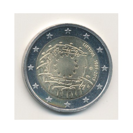 2€ Lituanie - 2015 - 30 ans drapeau européen