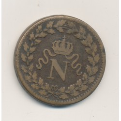 Louis XVIII - 1 Décime à l'L couronné - 1815 BB Strasbourg - TTB+ 2