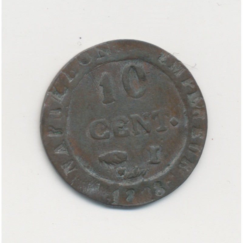 10 Centimes à l'N couronné - 1808 I Limoges - TB