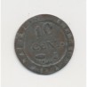 10 Centimes à l'N couronné - 1808 I Limoges - TB
