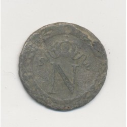 10 Centimes à l'N couronné - 1808 T Nantes - faux d'époque - TB+  2