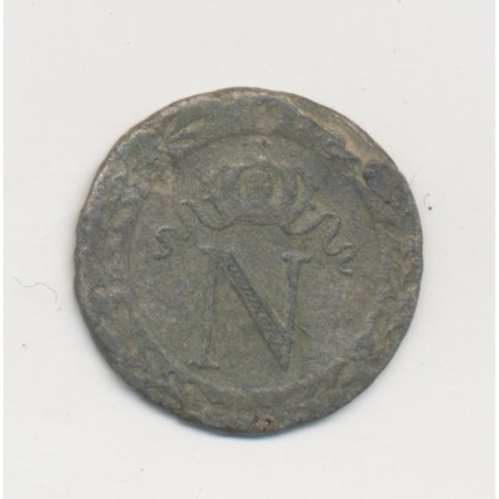 10 Centimes à l'N couronné - 1808 T Nantes - faux d'époque - TB+ 
