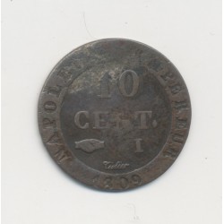 10 Centimes à l'N couronné - 1809 I Limoges - TB