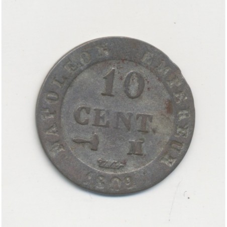 10 Centimes à l'N couronné - 1809 M Toulouse - TB+