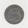 10 Centimes à l'N couronné - 1809 M Toulouse - TB+
