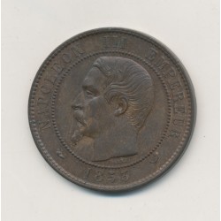 10 Centimes - 1853 W Lille - Napoléon III Tête nue - bronze - SUP