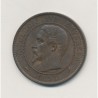 10 Centimes - 1853 W Lille - Napoléon III Tête nue - bronze - SUP