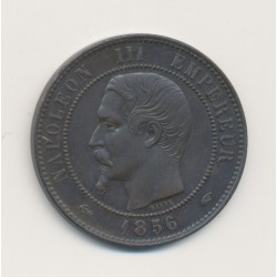 10 Centimes - 1856 A Paris - Napoléon III Tête nue - bronze - TTB+