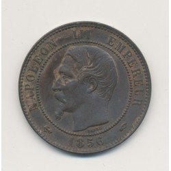 10 Centimes - 1856 A Paris - Napoléon III Tête nue - bronze - SUP