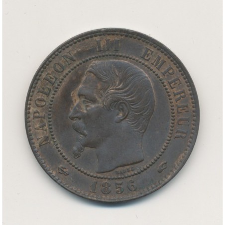 10 Centimes - 1856 A Paris - Napoléon III Tête nue - bronze - SUP