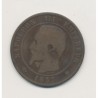 10 Centimes - 1857 K Bordeaux - Napoléon III Tête nue - bronze - B