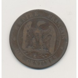 10 Centimes - 1857 K Bordeaux - Napoléon III Tête nue - bronze - B 2
