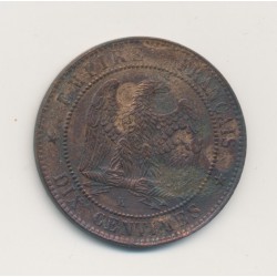 10 Centimes - 1861 K Bordeaux - Napoléon III Tête laurée - bronze - TB+ 2