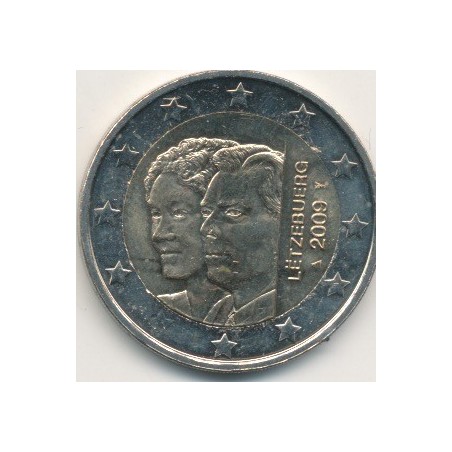 2€ Luxembourg 2009 - Grand duc Henri et Grande duchesse Charlotte