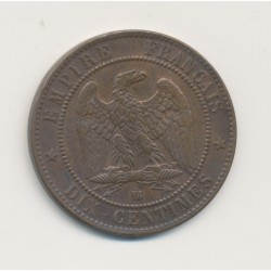 10 Centimes - 1863 BB Strasbourg - Napoléon III Tête laurée - bronze - TTB+ 2