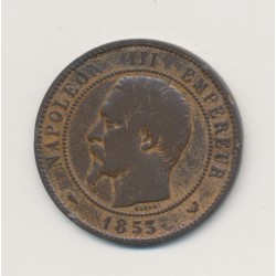 Napoléon III Tête nue - 10 centimes 1853 - Visite de Lille - TB 2