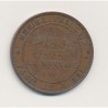 Napoléon III Tête nue - 10 centimes 1854 - SMI visite la monnaie - Paris le 3 mai - bronze - TTB+