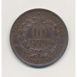 10 Centimes Cérès - 1870 A Paris - bronze - SPL 2