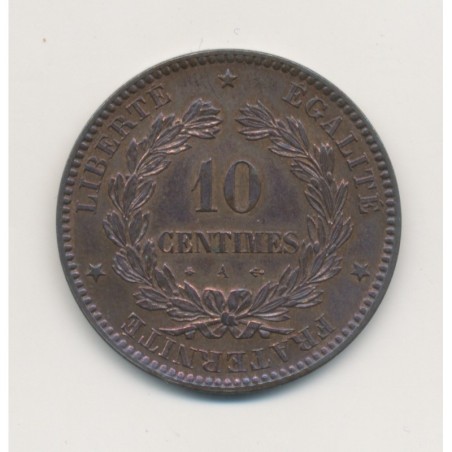 10 Centimes Cérès - 1870 A Paris - bronze - SPL