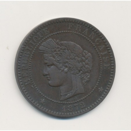 10 Centimes Cérès - 1872 A Paris - bronze - TTB