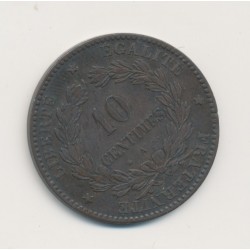 10 Centimes Cérès - 1872 A Paris - bronze - TTB 2