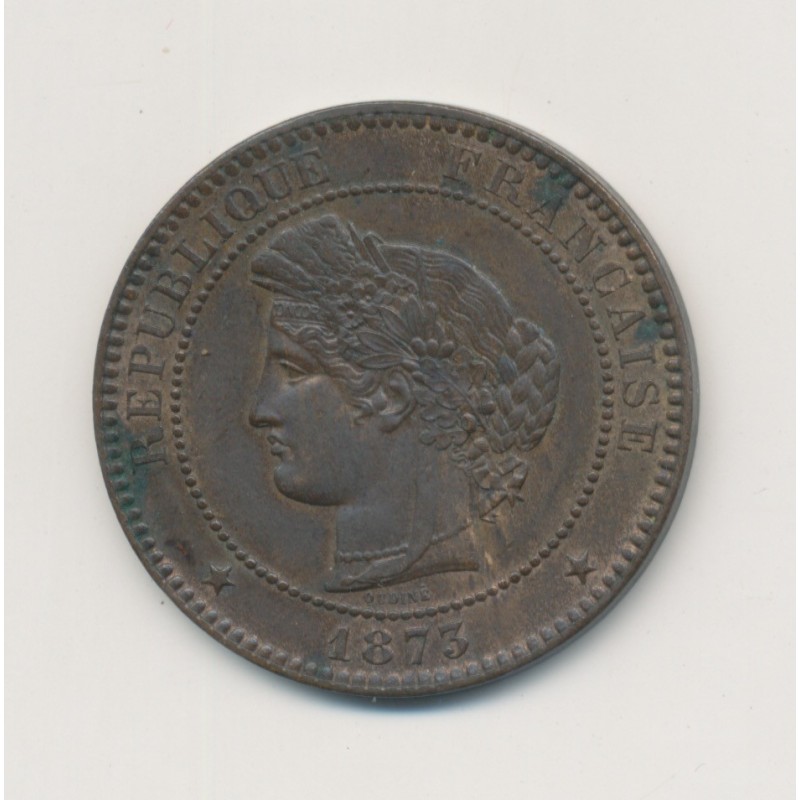 10 Centimes Cérès - 1873 A Paris - bronze - SUP+