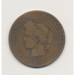 10 Centimes Cérès - 1876 A Paris - bronze - B/TB