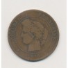 10 Centimes Cérès - 1876 A Paris - bronze - B/TB