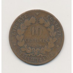 10 Centimes Cérès - 1876 A Paris - bronze - B/TB 2