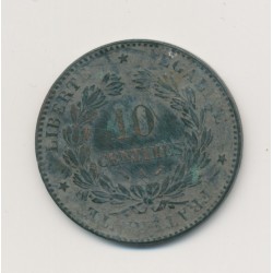 10 Centimes Cérès - 1880 A Paris - bronze - TB 2