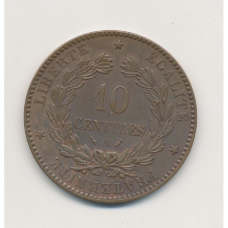 10 Centimes Cérès - 1884 A Paris - bronze - TTB+