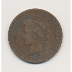 10 Centimes Cérès - 1887 A Paris - bronze - TB