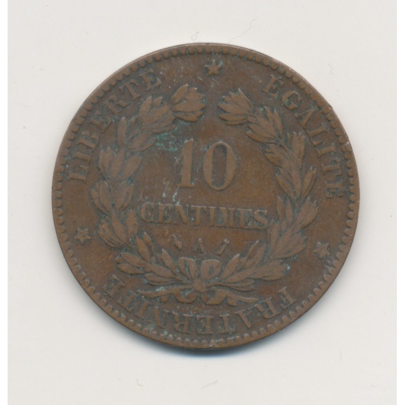 10 Centimes Cérès - 1887 A Paris - bronze - TB