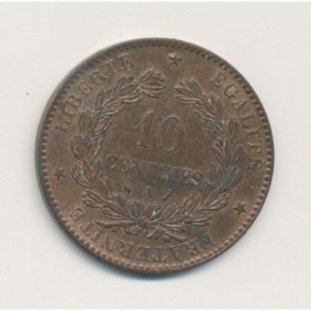 10 Centimes Cérès - 1889 A Paris - bronze - SUP+
