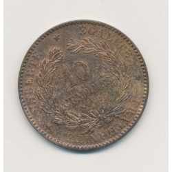 10 Centimes Cérès - 1890 A Paris - bronze - SUP+ 2