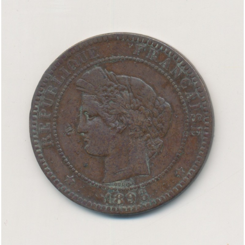 10 Centimes Cérès - 1896 A Paris - faisceau - bronze - TB