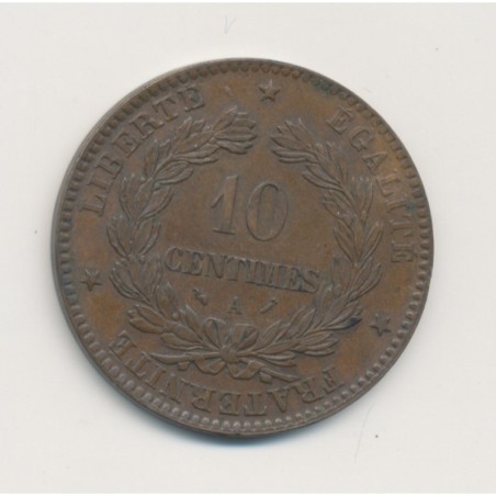 10 Centimes Cérès - 1896 A Paris - faisceau - bronze - TTB+