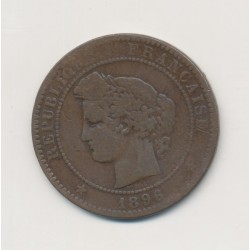 10 Centimes Cérès - 1896 A Paris - torche - bronze - TB