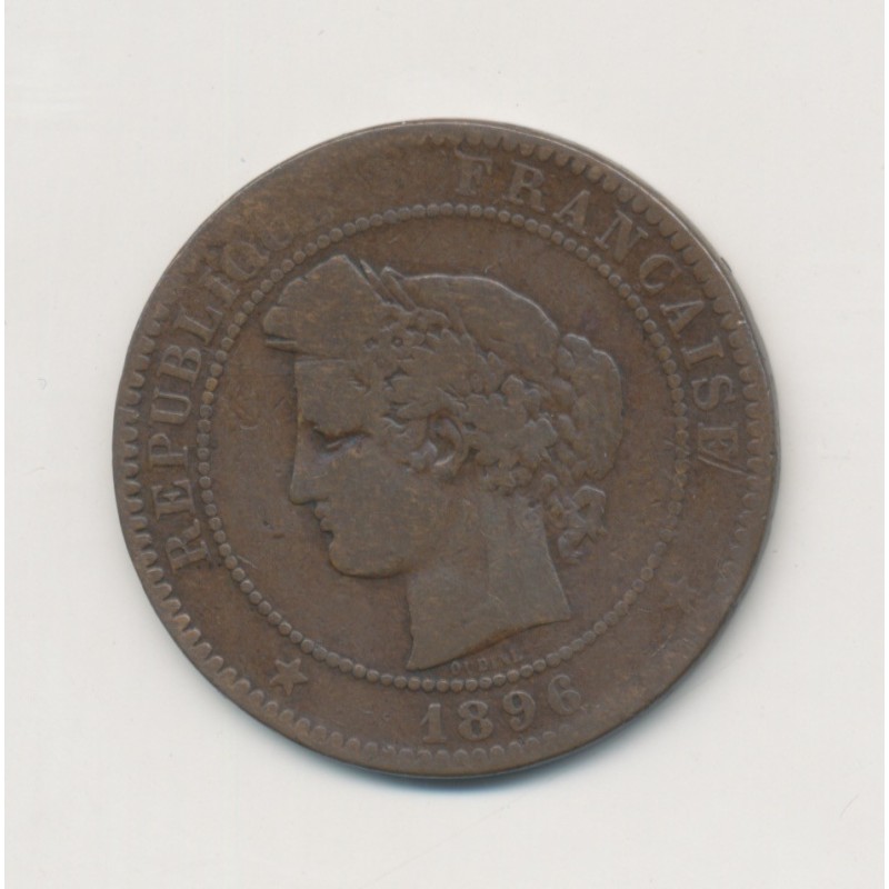 10 Centimes Cérès - 1896 A Paris - torche - bronze - TB