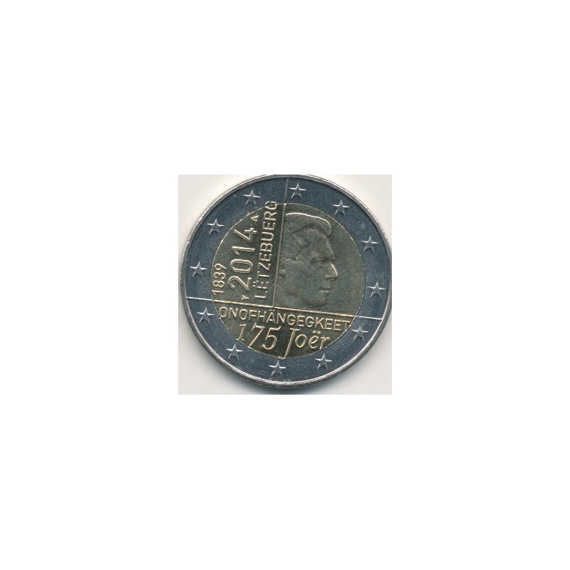 2€ Luxembourg 2014 - 50e anniv accession trône Grand-Duc Jean