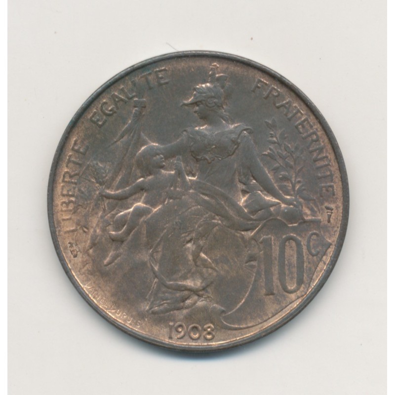 10 Centimes Dupuis - 1908 - bronze - SUP+
