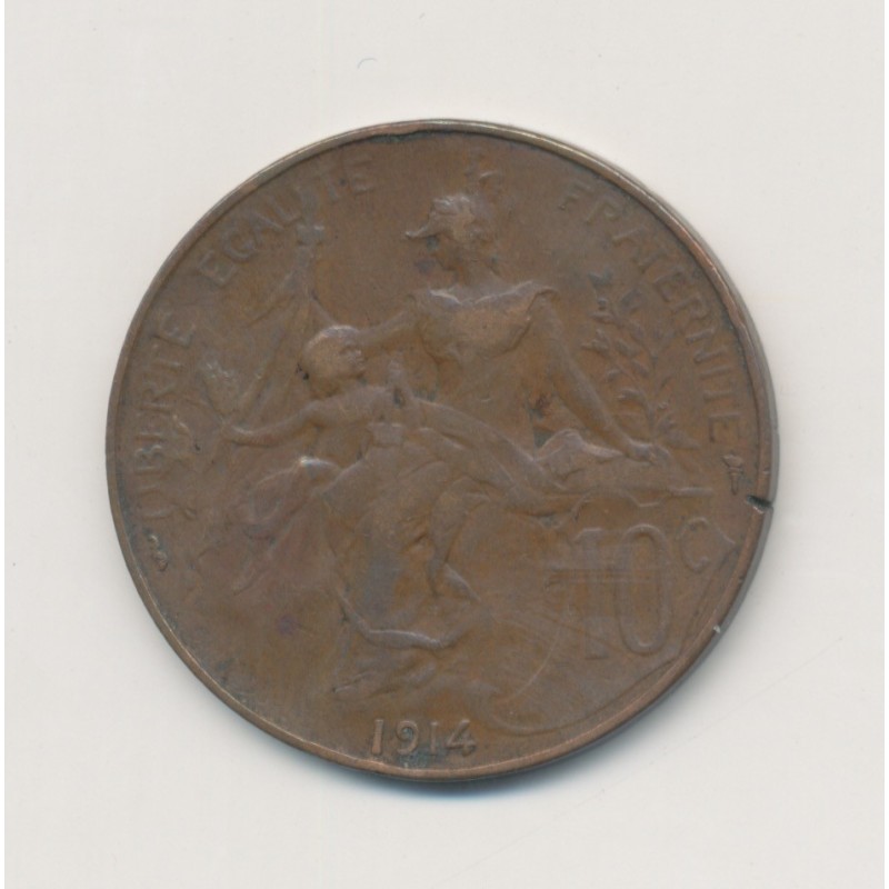 10 Centimes Dupuis - 1914 - bronze - TB/TTB